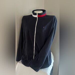 Tommy Hilfiger Navy Zip-Up Jacket Used, in good condition.